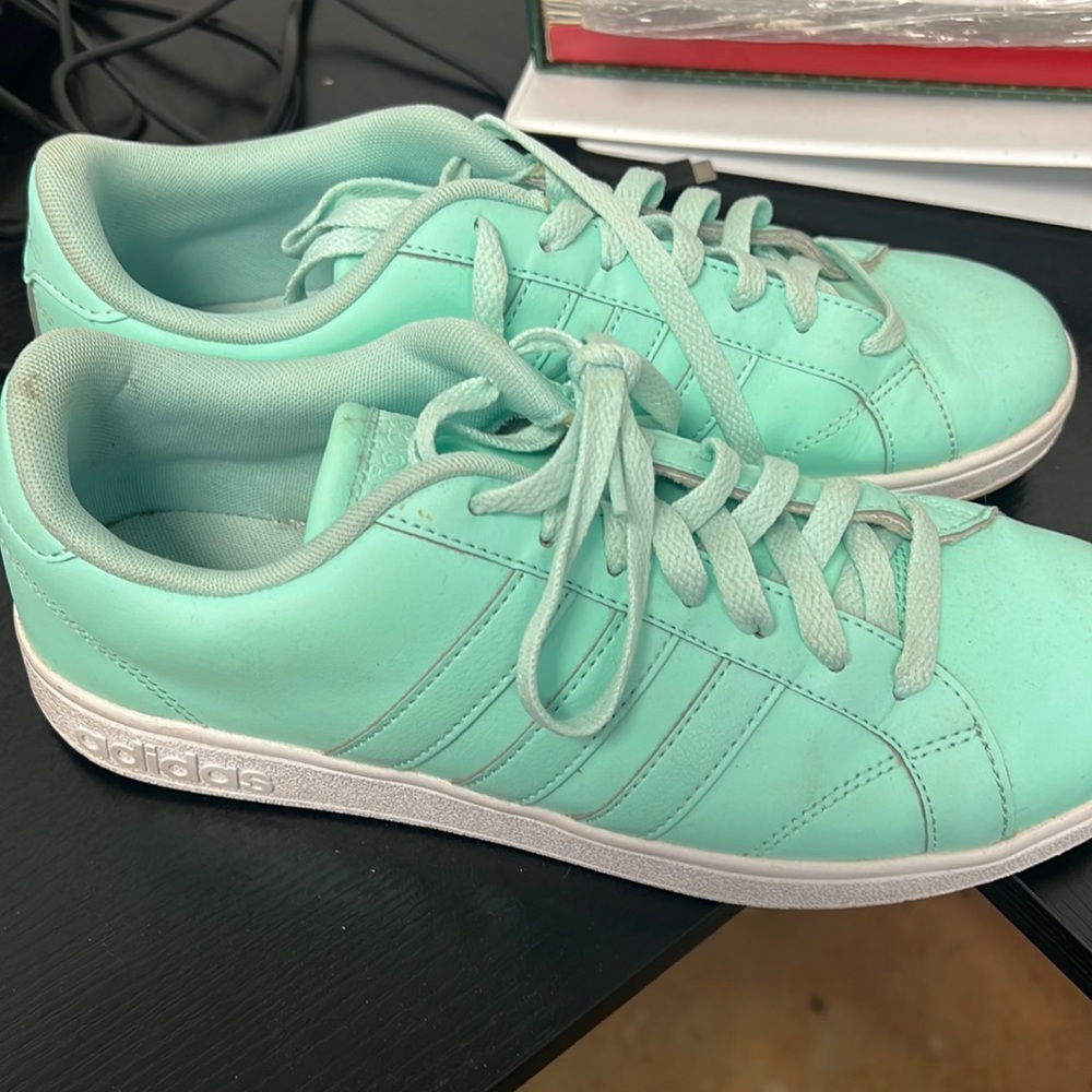 Teal Adidas’s shoes